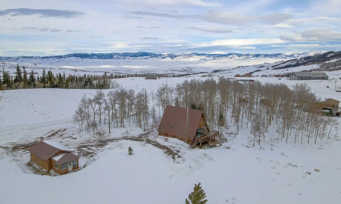 Kremmling Cabin | Peaceful A-Frame Cabin - Great Views with Hot Tub