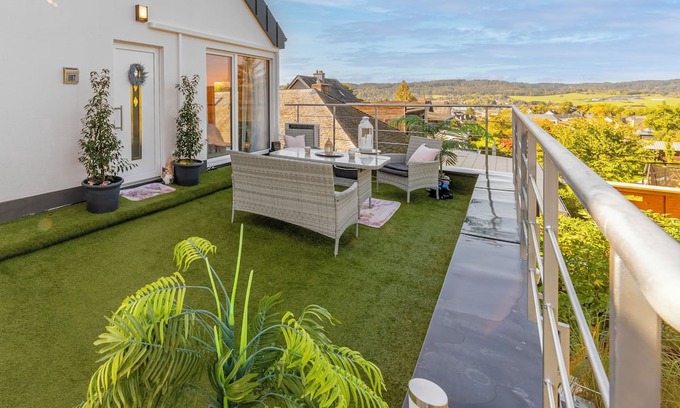 Helmsange Apartment | Spacious 3BR/2BA | Terrace + Free Parking