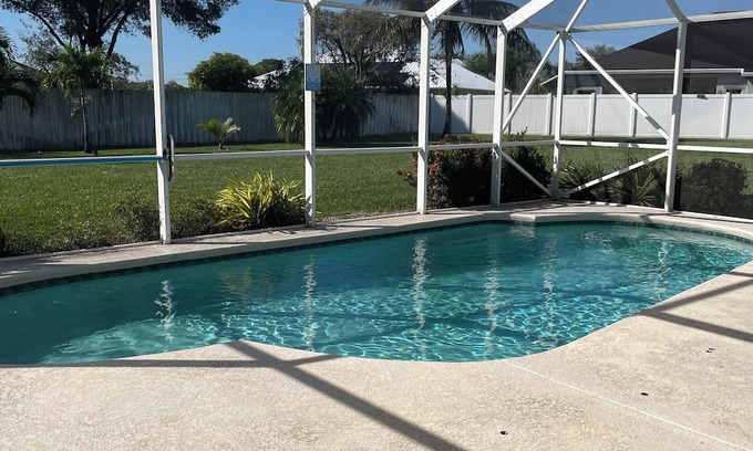 Port Saint Lucie House | Tropical Retreat: 3BR Full House with Saltwater Pool