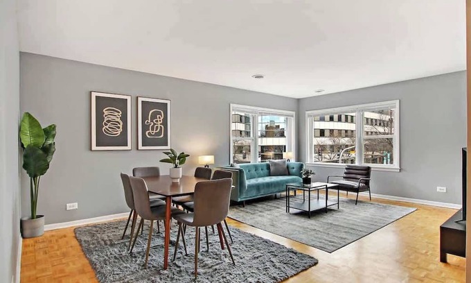 Evanston Apartment | Relaxing 3BR/2BA Retreat with Family-Friendly Amenities
