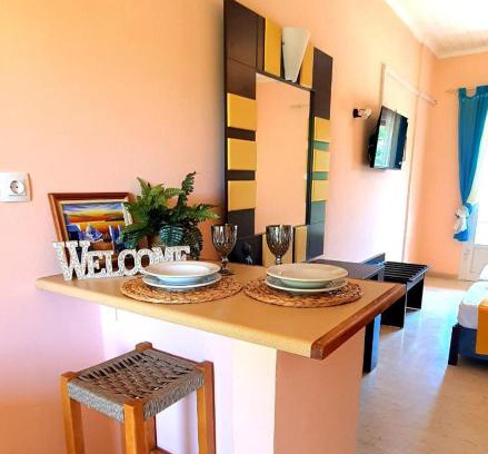 Agios Stefanos Avliotes Apartment | Beach Hub Studios: Pet-Friendly Oasis with Ocean Views