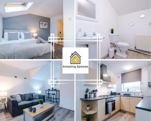 Warrington Apartment | Stylish 1-Bedroom Apartment with Free Wi-Fi & Parking